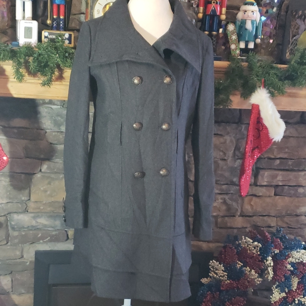 ⚡SALE⚡NY&COMPANY  WOOL MIX PEACOAT SZ M